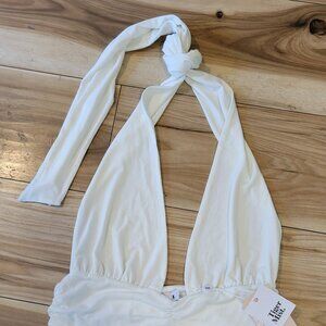 Tiger Mist White Halter Top - New with Tags -  Size L